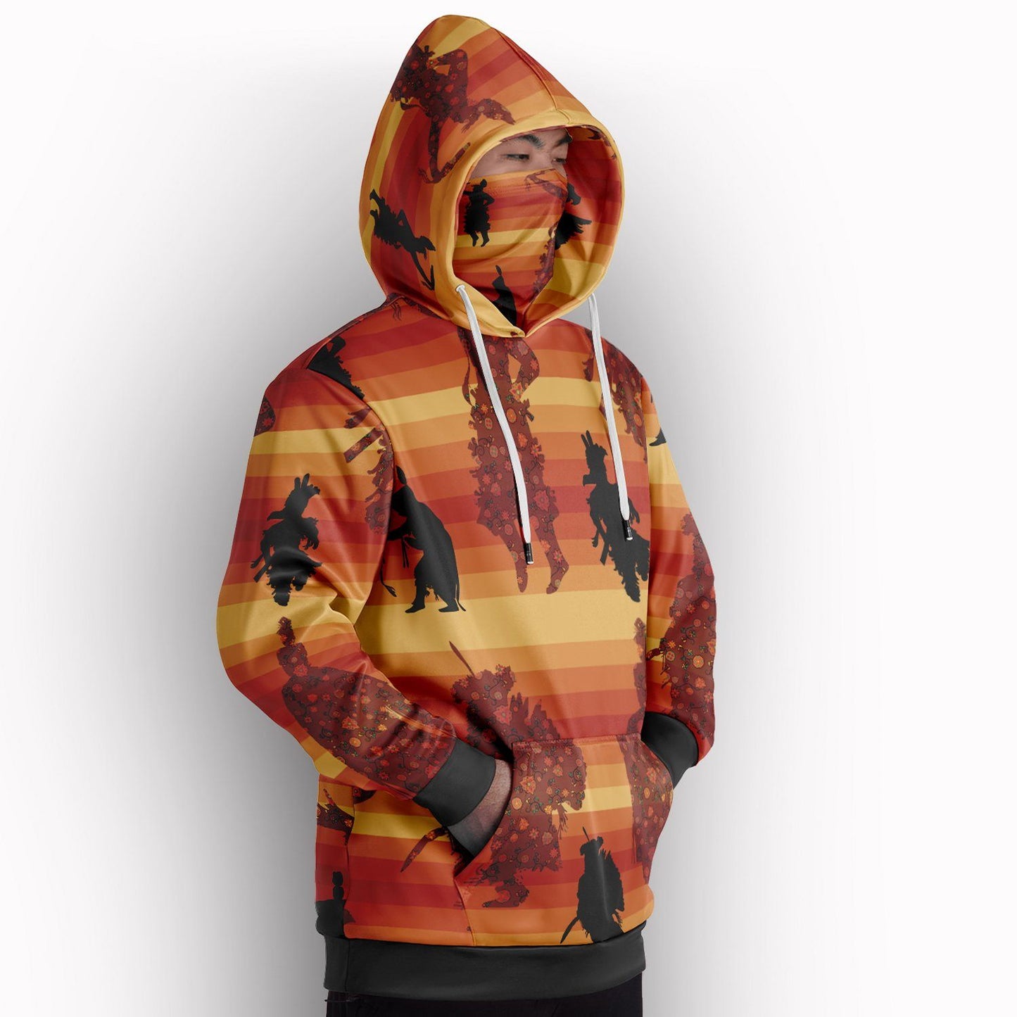 Dancers Brown Hoodie with Face Cover 49 Dzine 