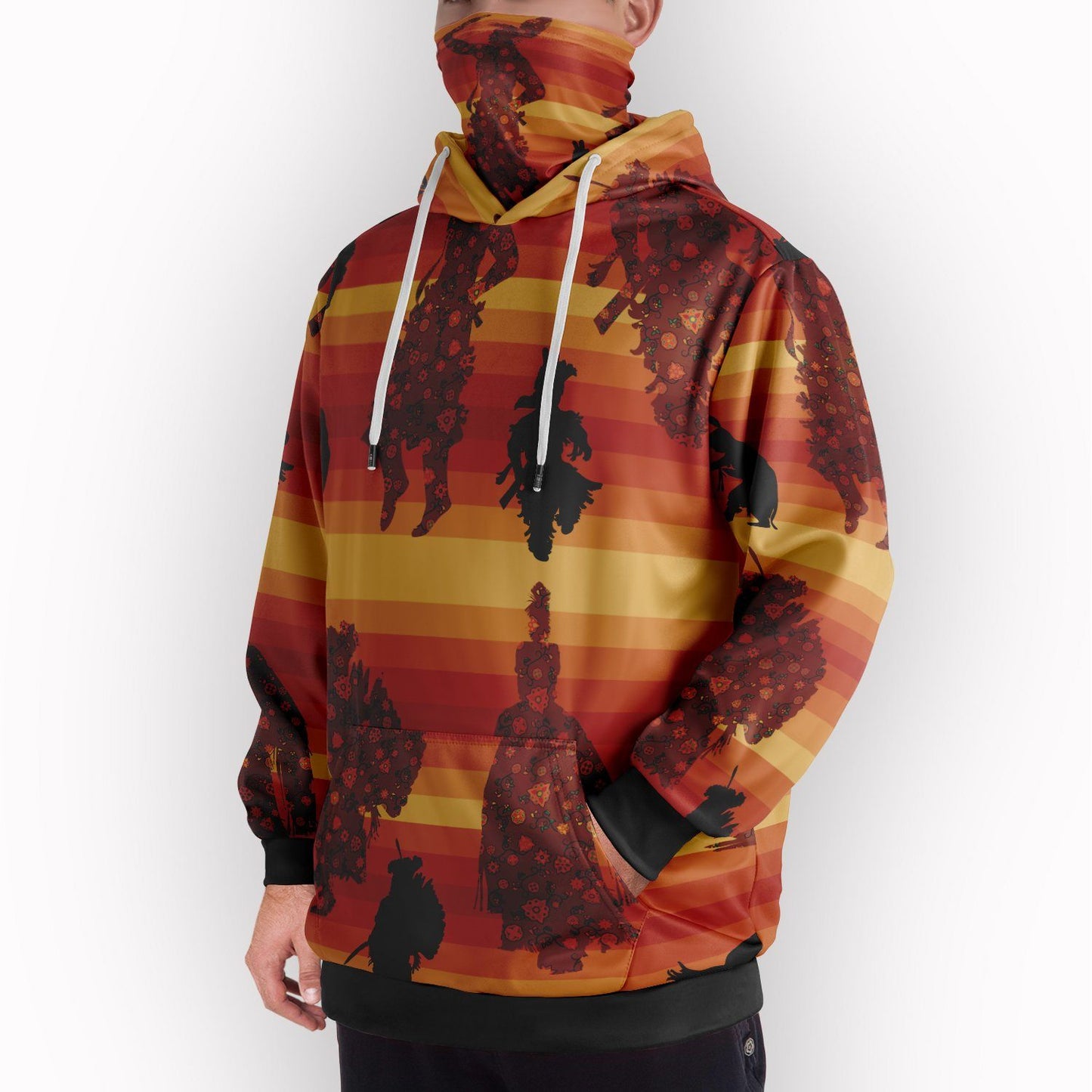 Dancers Brown Hoodie with Face Cover 49 Dzine 
