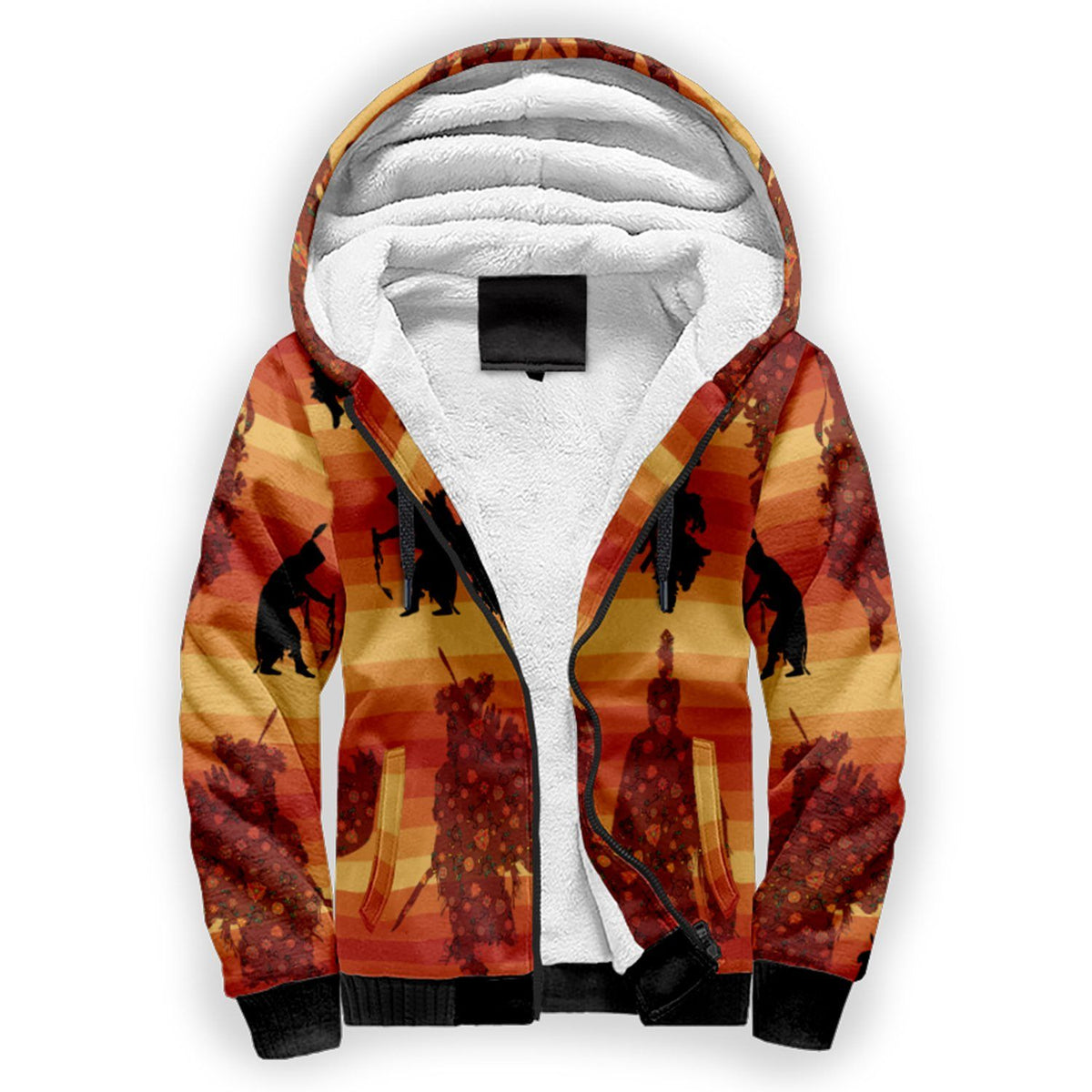 Dancers Brown Sherpa Hoodie by 49 Dzine