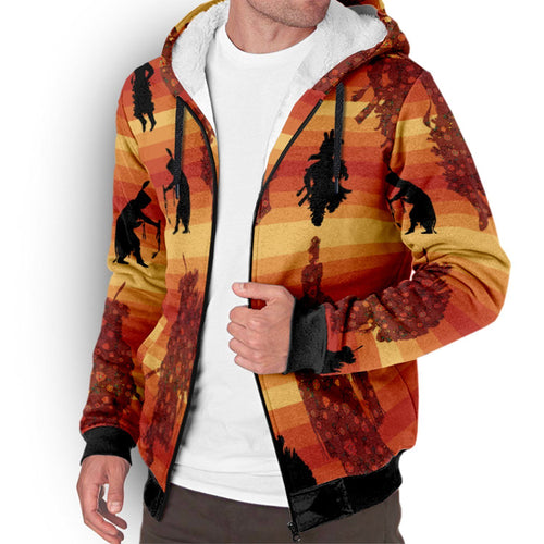 Dancers Brown Sherpa Hoodie hoodie Herman 