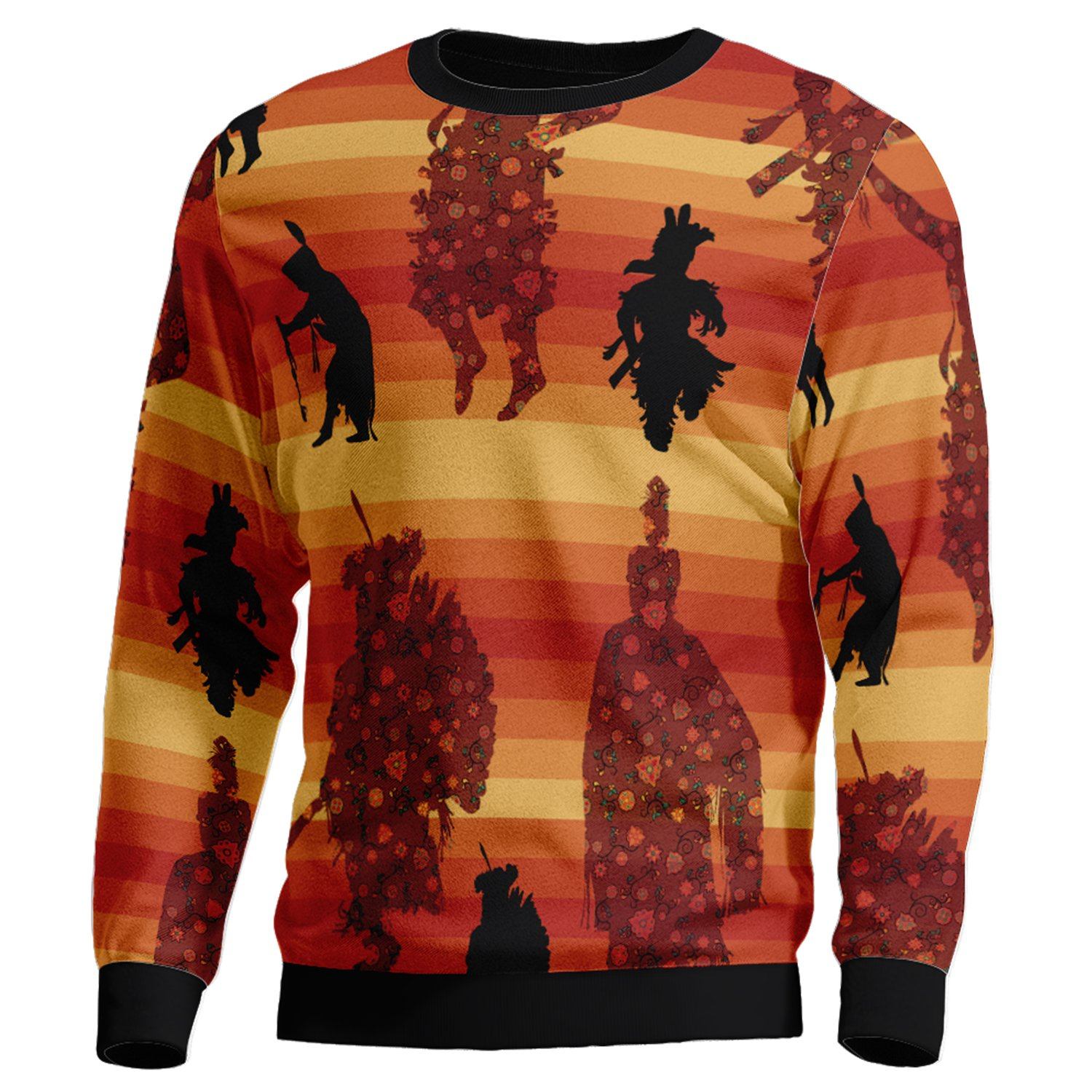 Dancers Brown Unisex Crewneck Long Sleeve Top 49 Dzine 