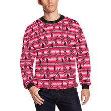 Load image into Gallery viewer, Dancers Floral Amour All Over Print Crewneck Sweatshirt for Men (Model H18) shirt e-joyer 
