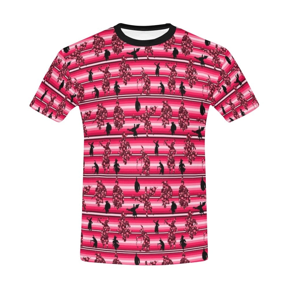 Dancers Floral Amour All Over Print T-Shirt for Men (USA Size) (Model T40) All Over Print T-Shirt for Men (T40) e-joyer 