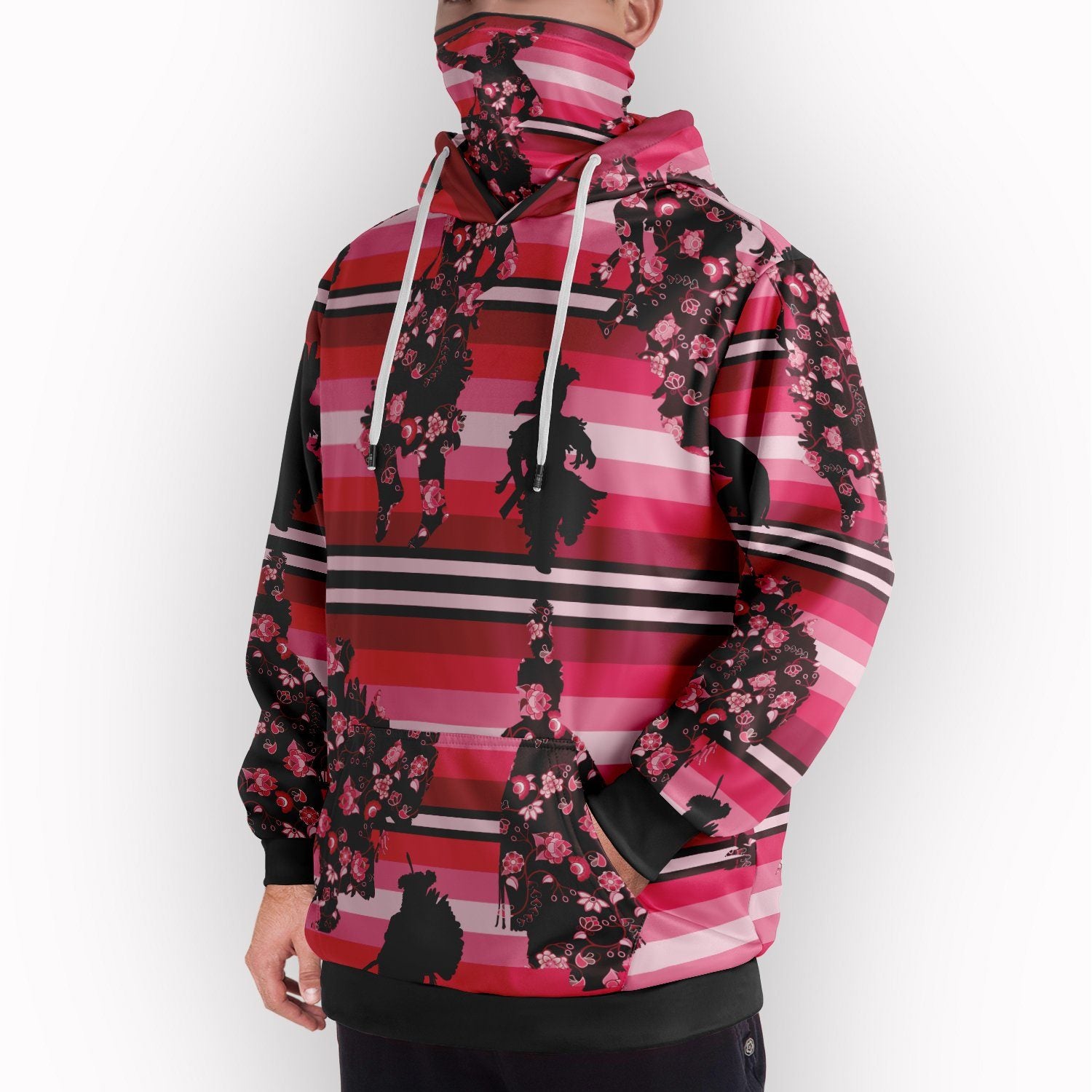 Dancers Floral Amour Hoodie with Face Cover 49 Dzine 
