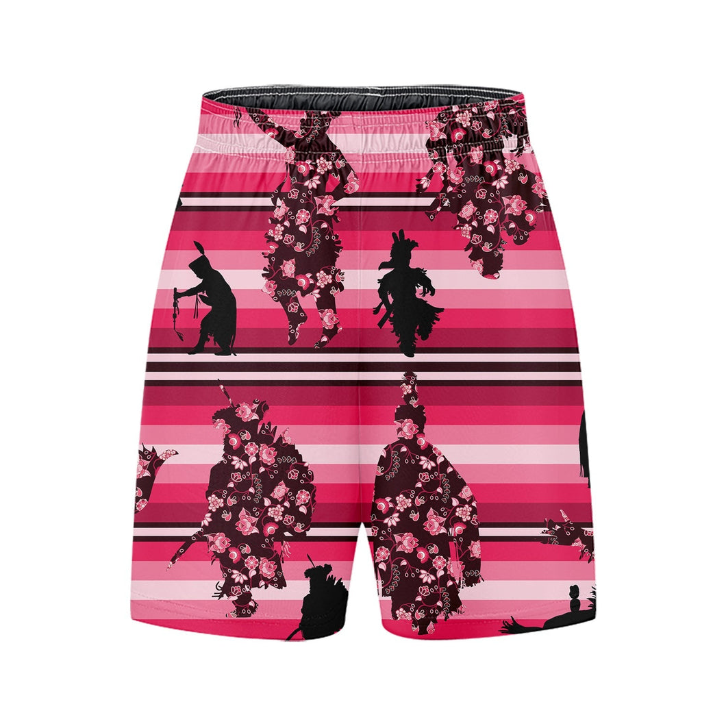 Dancers Floral Amour Kid's Basketball Shorts 49 Dzine 