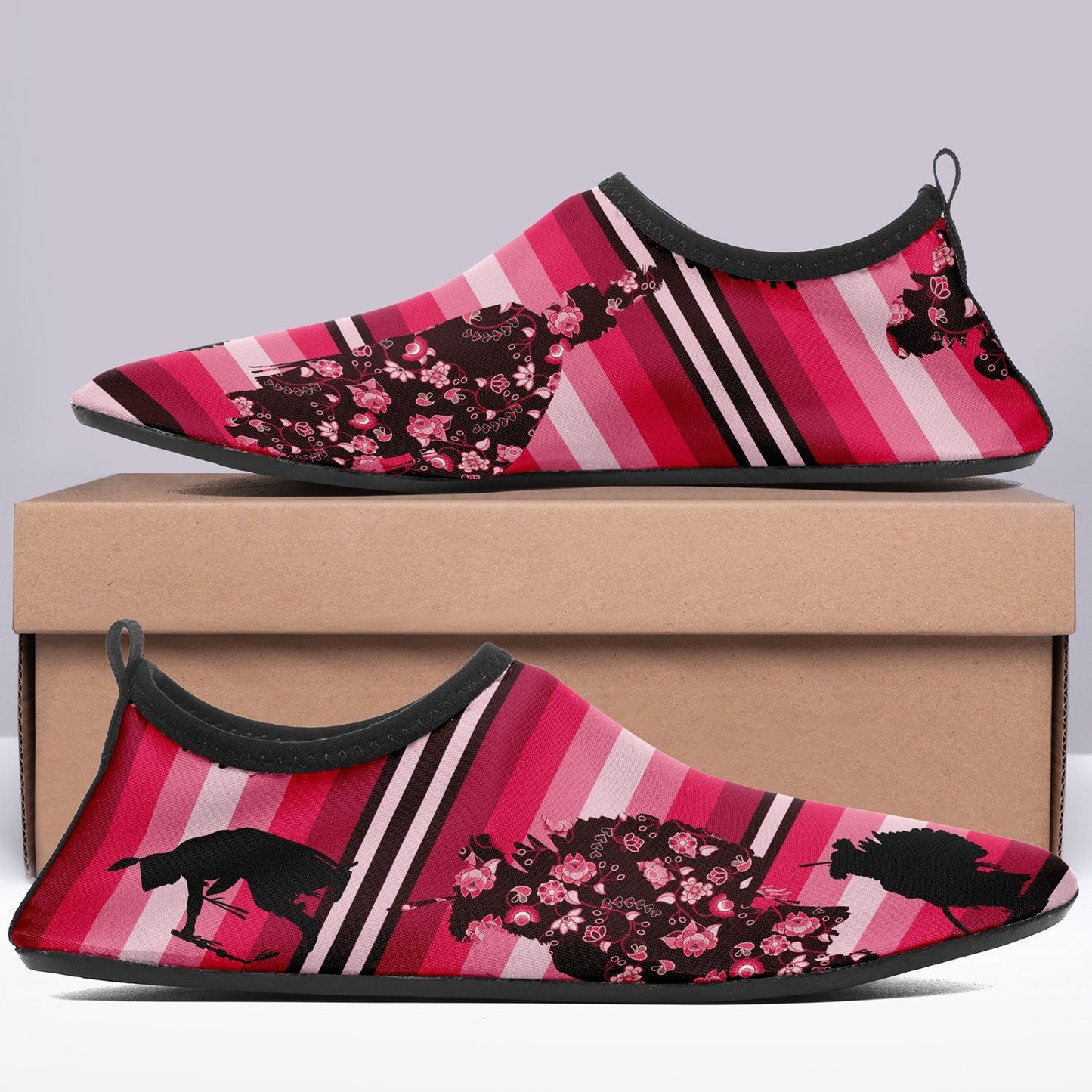 Dancers Floral Amour Kid's Sockamoccs Slip On Shoes Herman 
