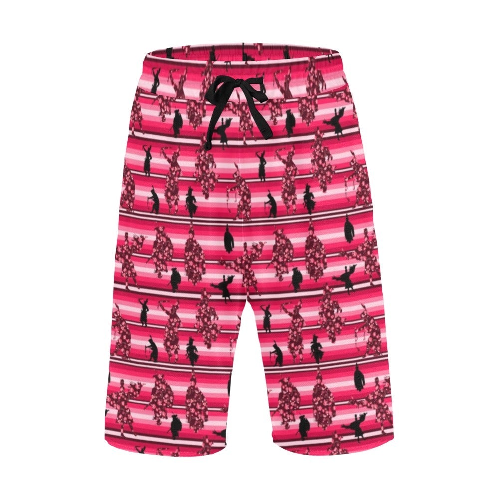 Dancers Floral Amour Men's All Over Print Casual Shorts (Model L23) short e-joyer 