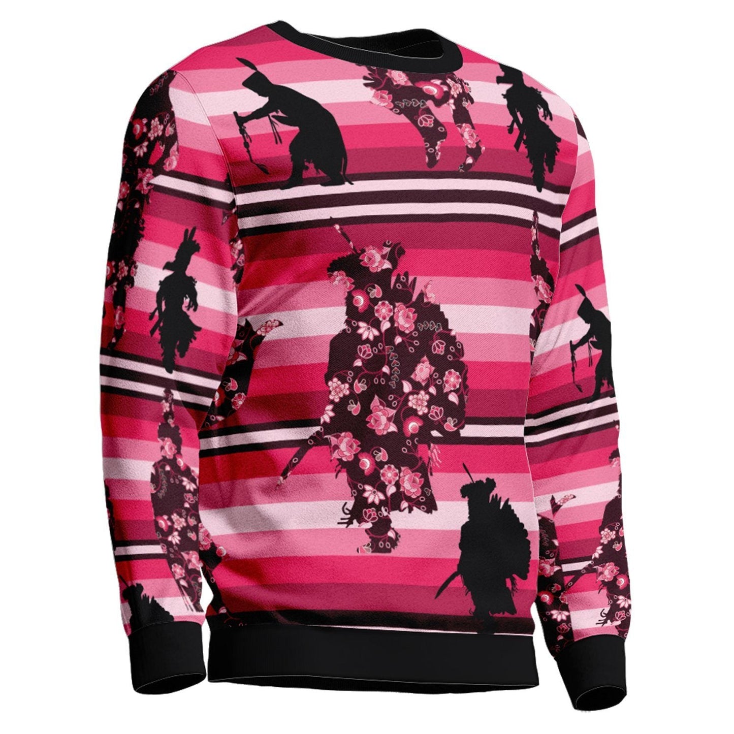 Dancers Floral Amour Unisex Crewneck Long Sleeve Top 49 Dzine 