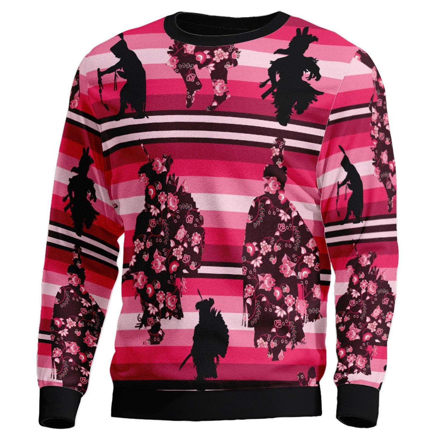 Dancers Floral Amour Unisex Crewneck Long Sleeve Top 49 Dzine 