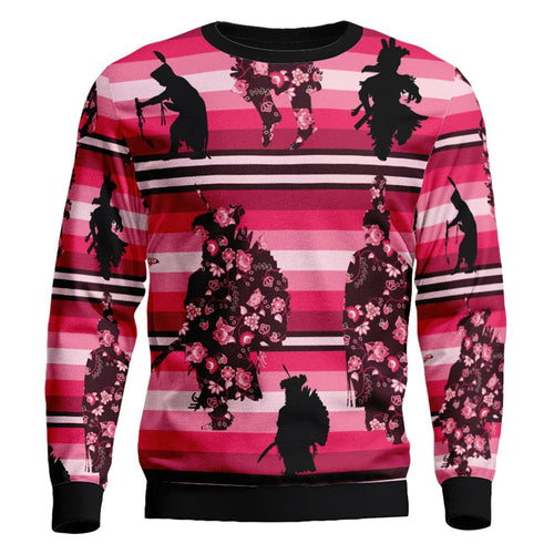 Dancers Floral Amour Unisex Crewneck Long Sleeve Top 49 Dzine 