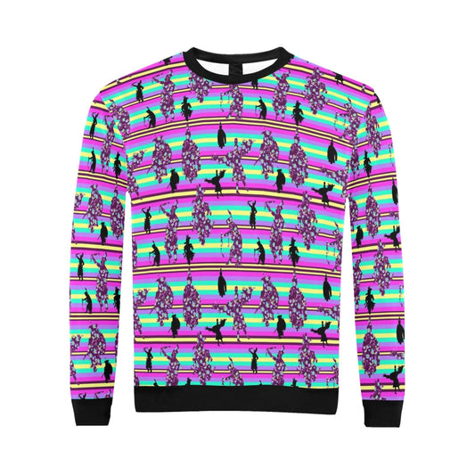 Dancers Floral Contest All Over Print Crewneck Sweatshirt for Men (Model H18) shirt e-joyer 