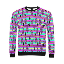 Load image into Gallery viewer, Dancers Floral Contest All Over Print Crewneck Sweatshirt for Men (Model H18) shirt e-joyer 
