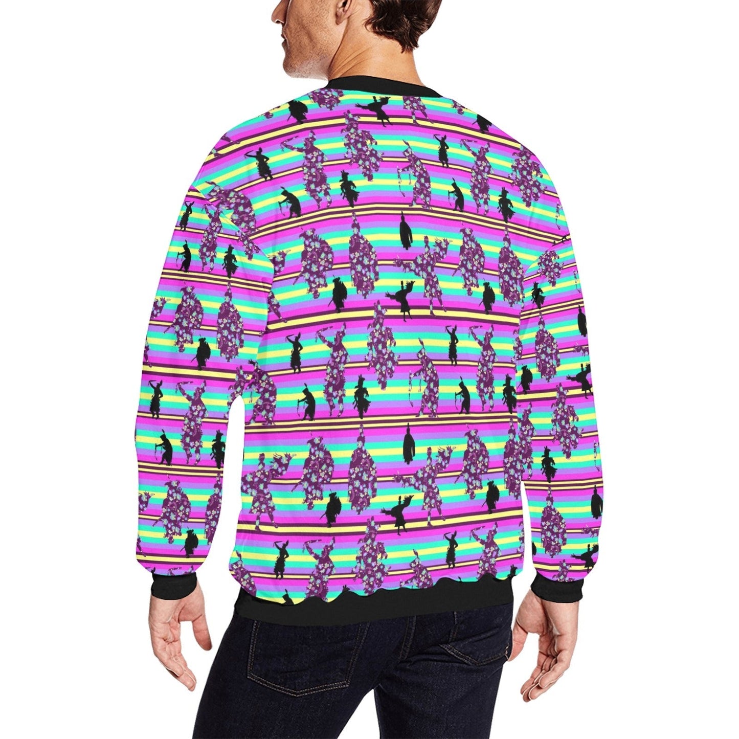 Dancers Floral Contest All Over Print Crewneck Sweatshirt for Men (Model H18) shirt e-joyer 