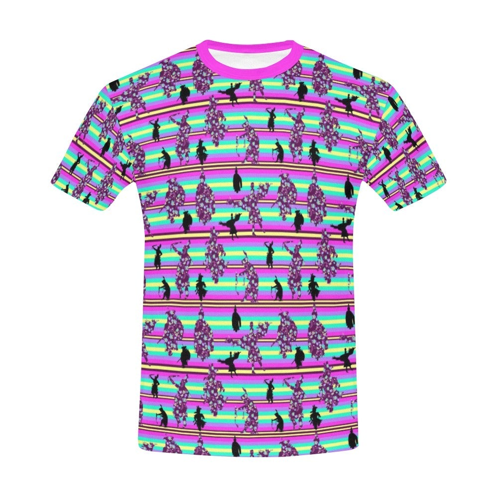 Dancers Floral Contest All Over Print T-Shirt for Men (USA Size) (Model T40) All Over Print T-Shirt for Men (T40) e-joyer 