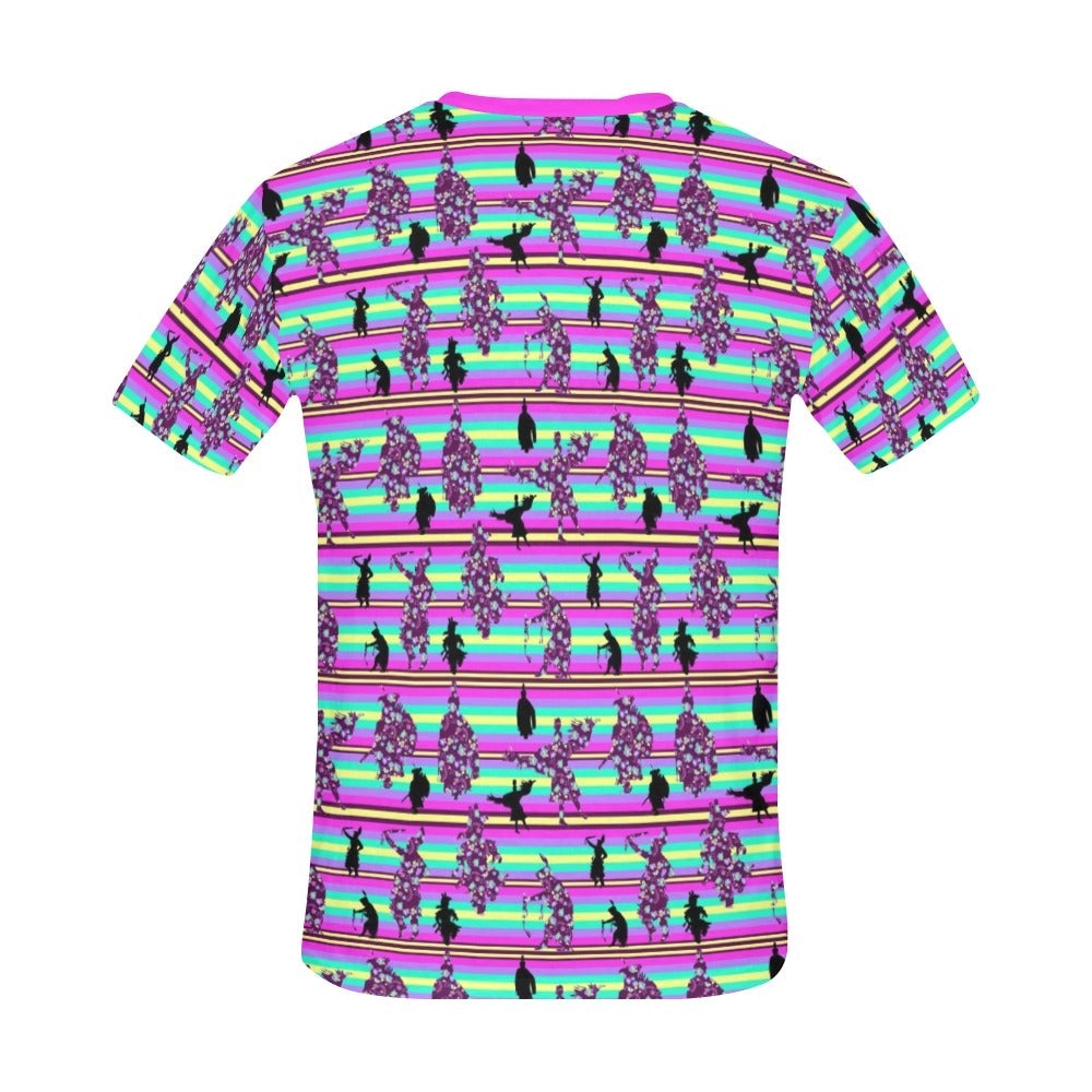 Dancers Floral Contest All Over Print T-Shirt for Men (USA Size) (Model T40) All Over Print T-Shirt for Men (T40) e-joyer 