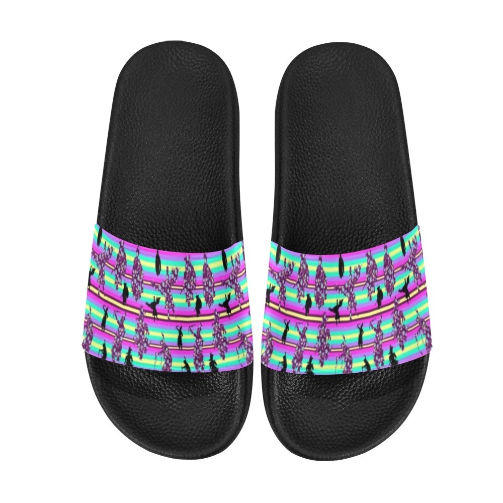 Dancers Floral Contest Slide Sandals by 49 Dzine