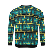 Load image into Gallery viewer, Dancers Inspire Green All Over Print Crewneck Sweatshirt for Men (Model H18) shirt e-joyer 
