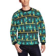 Load image into Gallery viewer, Dancers Inspire Green All Over Print Crewneck Sweatshirt for Men (Model H18) shirt e-joyer 
