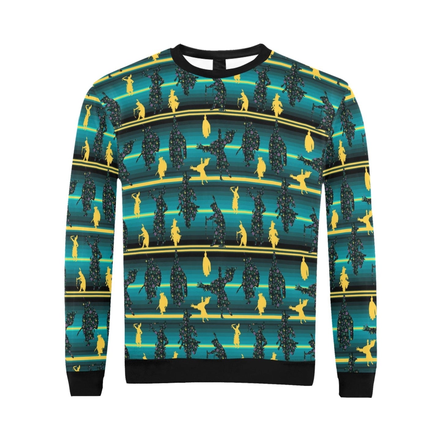 Dancers Inspire Green All Over Print Crewneck Sweatshirt for Men (Model H18) shirt e-joyer 