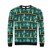 Load image into Gallery viewer, Dancers Inspire Green All Over Print Crewneck Sweatshirt for Men (Model H18) shirt e-joyer 
