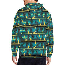 Load image into Gallery viewer, Dancers Inspire Green All Over Print Full Zip Hoodie for Men (Model H14) hoodie e-joyer 
