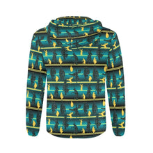 Load image into Gallery viewer, Dancers Inspire Green All Over Print Full Zip Hoodie for Men (Model H14) hoodie e-joyer 
