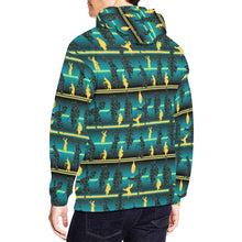 Load image into Gallery viewer, Dancers Inspire Green All Over Print Hoodie for Men (USA Size) (Model H13) All Over Print Hoodie for Men (H13) e-joyer 
