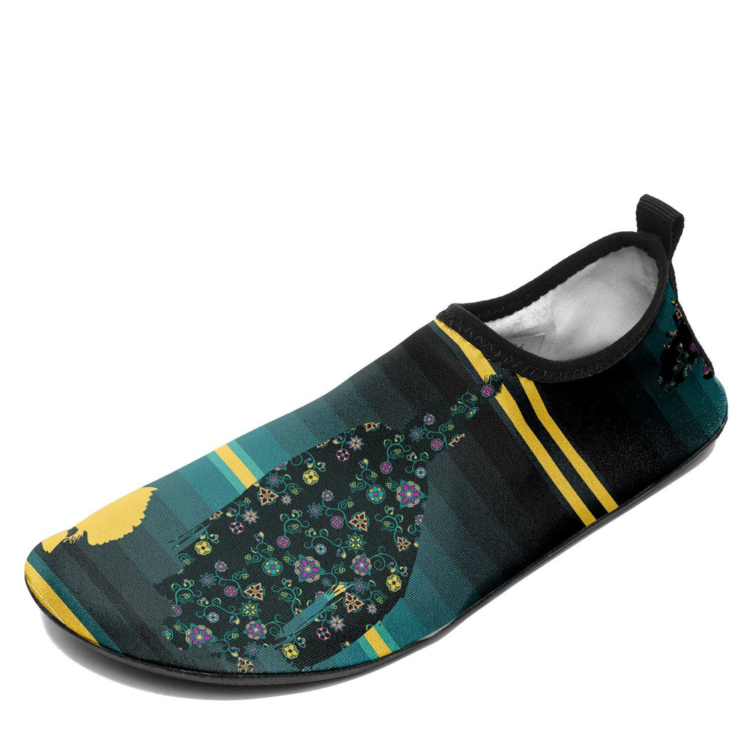 Dancers Inspire Green Kid's Sockamoccs Slip On Shoes Herman 