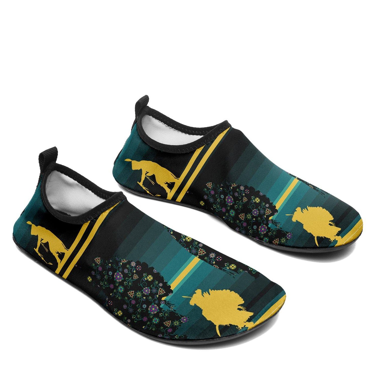 Dancers Inspire Green Kid's Sockamoccs Slip On Shoes Herman 