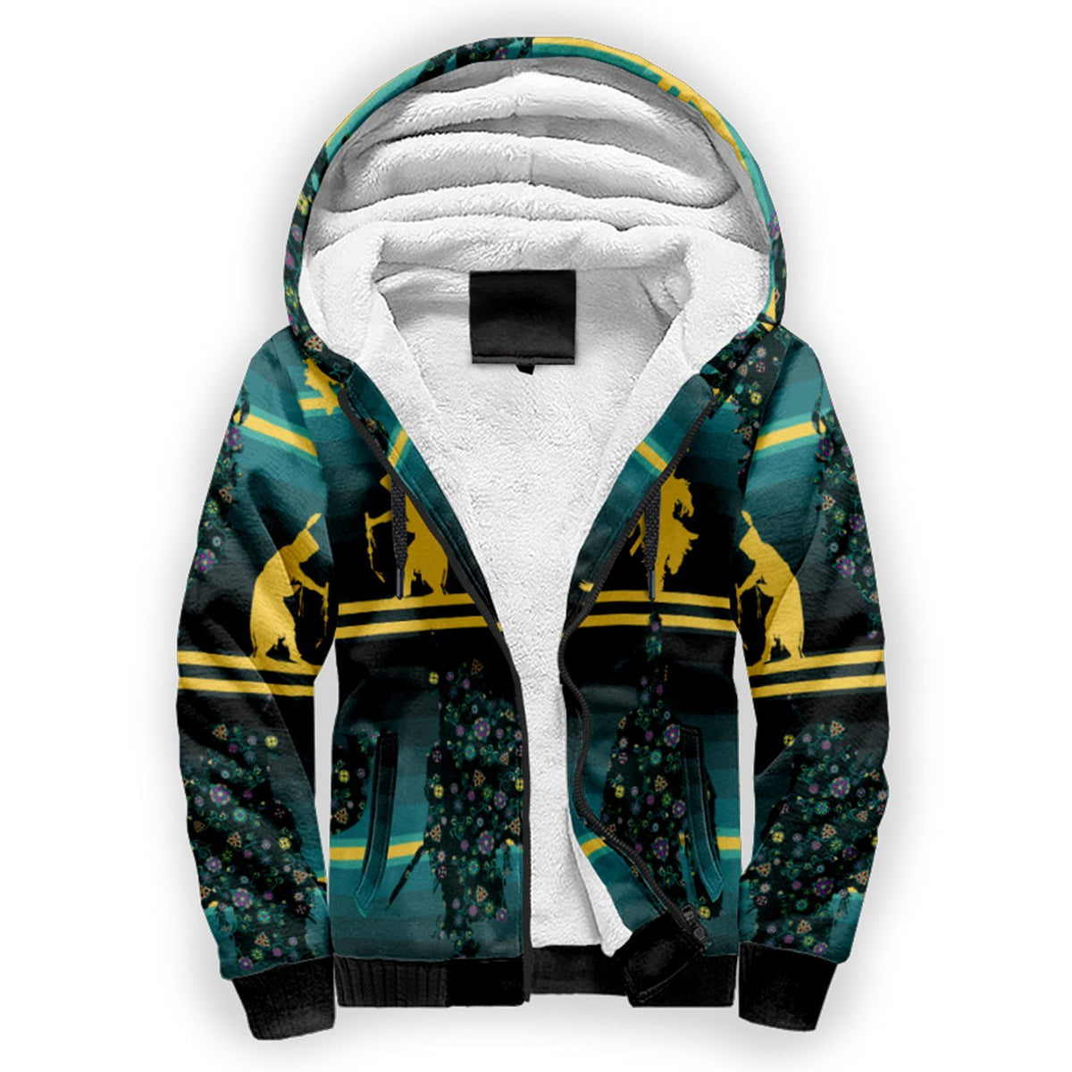 Dancers Inspire Green Sherpa Hoodie by 49 Dzine