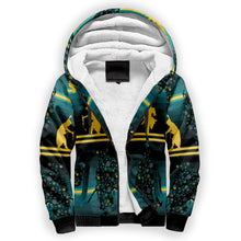 Load image into Gallery viewer, Dancers Inspire Green Sherpa Hoodie hoodie Herman 
