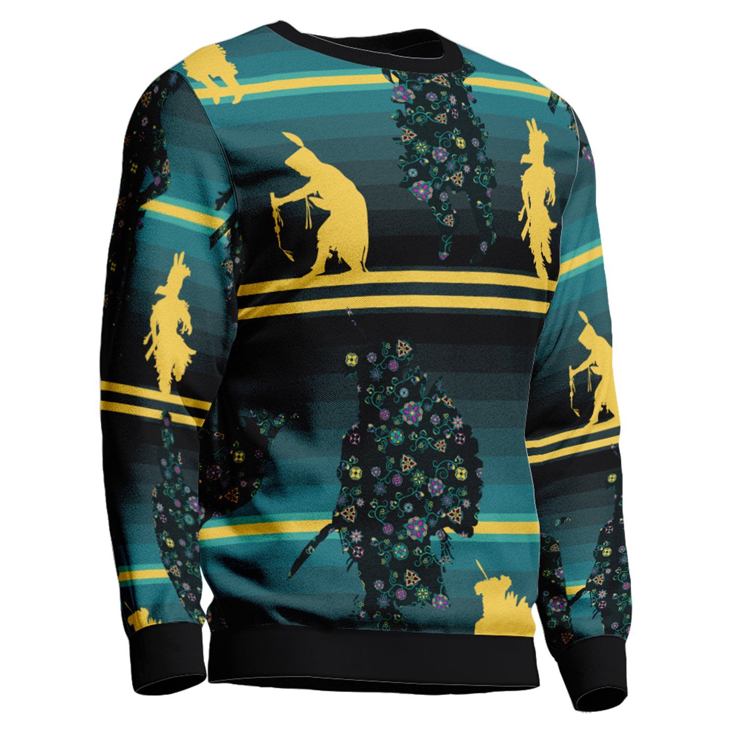 Dancers Inspire Green Unisex Crewneck Long Sleeve Top 49 Dzine 