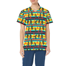 Load image into Gallery viewer, Dancers Midnight Special All Over Print Scrub Top Scrub Top e-joyer 
