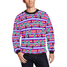 Load image into Gallery viewer, Dancers Sky Dance All Over Print Crewneck Sweatshirt for Men (Model H18) shirt e-joyer 
