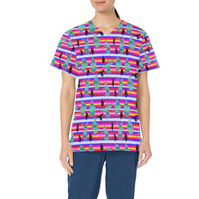 Load image into Gallery viewer, Dancers Sky Dance All Over Print Scrub Top Scrub Top e-joyer 
