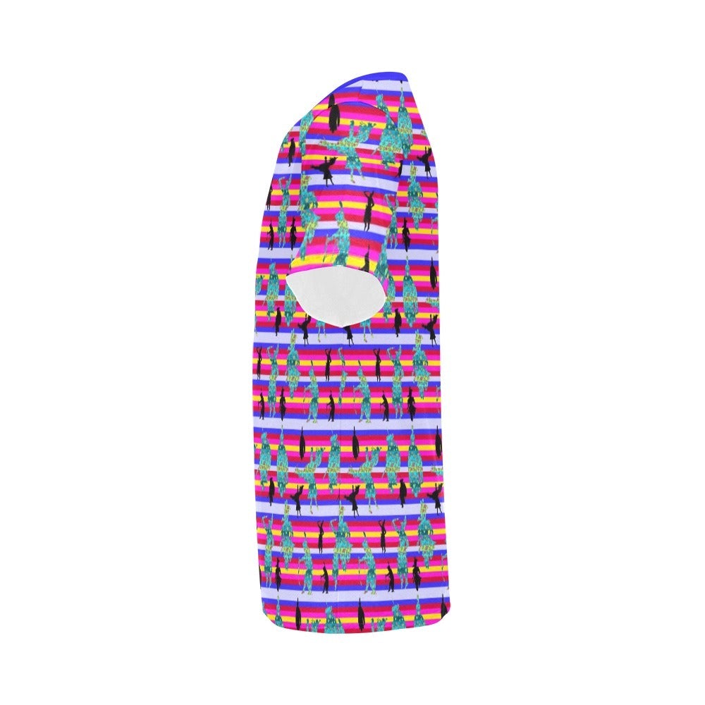 Dancers Sky Dance All Over Print T-Shirt for Men (USA Size) (Model T40) All Over Print T-Shirt for Men (T40) e-joyer 