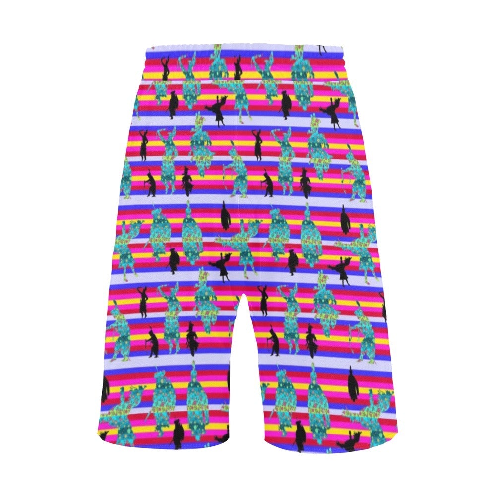 Dancers Sky Dance Men's All Over Print Casual Shorts (Model L23) short e-joyer 