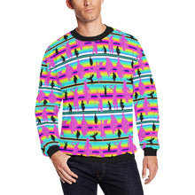 Load image into Gallery viewer, Dancers Sunset Contest All Over Print Crewneck Sweatshirt for Men (Model H18) shirt e-joyer 
