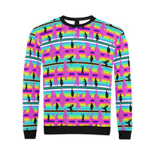 Load image into Gallery viewer, Dancers Sunset Contest All Over Print Crewneck Sweatshirt for Men (Model H18) shirt e-joyer 
