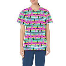 Load image into Gallery viewer, Dancers Sunset Contest All Over Print Scrub Top Scrub Top e-joyer 
