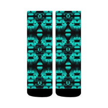 Load image into Gallery viewer, Dark-Deep Lake-Winter-Camp Crew Socks Crew Socks e-joyer 
