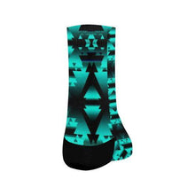 Load image into Gallery viewer, Dark-Deep Lake-Winter-Camp Crew Socks Crew Socks e-joyer 
