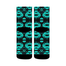 Load image into Gallery viewer, Dark-Deep Lake-Winter-Camp Crew Socks Crew Socks e-joyer 
