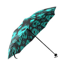 Load image into Gallery viewer, Dark-Deep Lake-Winter-Camp Foldable Umbrella Foldable Umbrella e-joyer 
