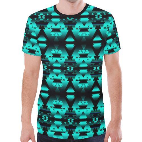 Dark-Deep Lake-Winter-Camp New All Over Print T-shirt for Men (Model T45) New All Over Print T-shirt for Men (T45) e-joyer 