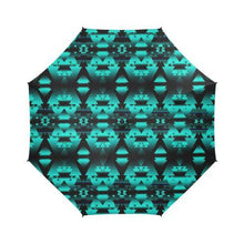 Load image into Gallery viewer, Dark-Deep Lake-Winter-Camp Semi-Automatic Foldable Umbrella Semi-Automatic Foldable Umbrella e-joyer 
