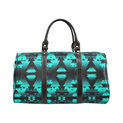 Dark Deep Lake Winter Camp Small Travel Bag by 49 Dzine