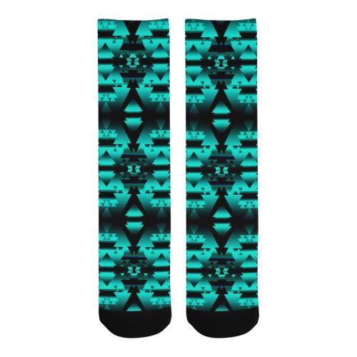 Dark-Deep Lake-Winter-Camp Trouser Socks Socks e-joyer 