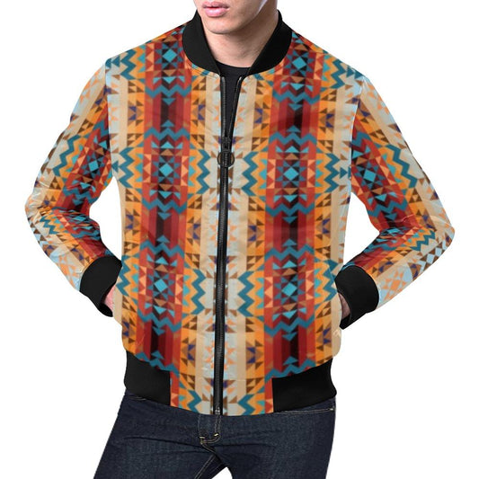 Dark Sandway All Over Print Bomber Jacket for Men (Model H19) All Over Print Bomber Jacket for Men (H19) e-joyer 