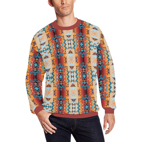 Dark Sandway All Over Print Crewneck Sweatshirt for Men (Model H18) shirt e-joyer 